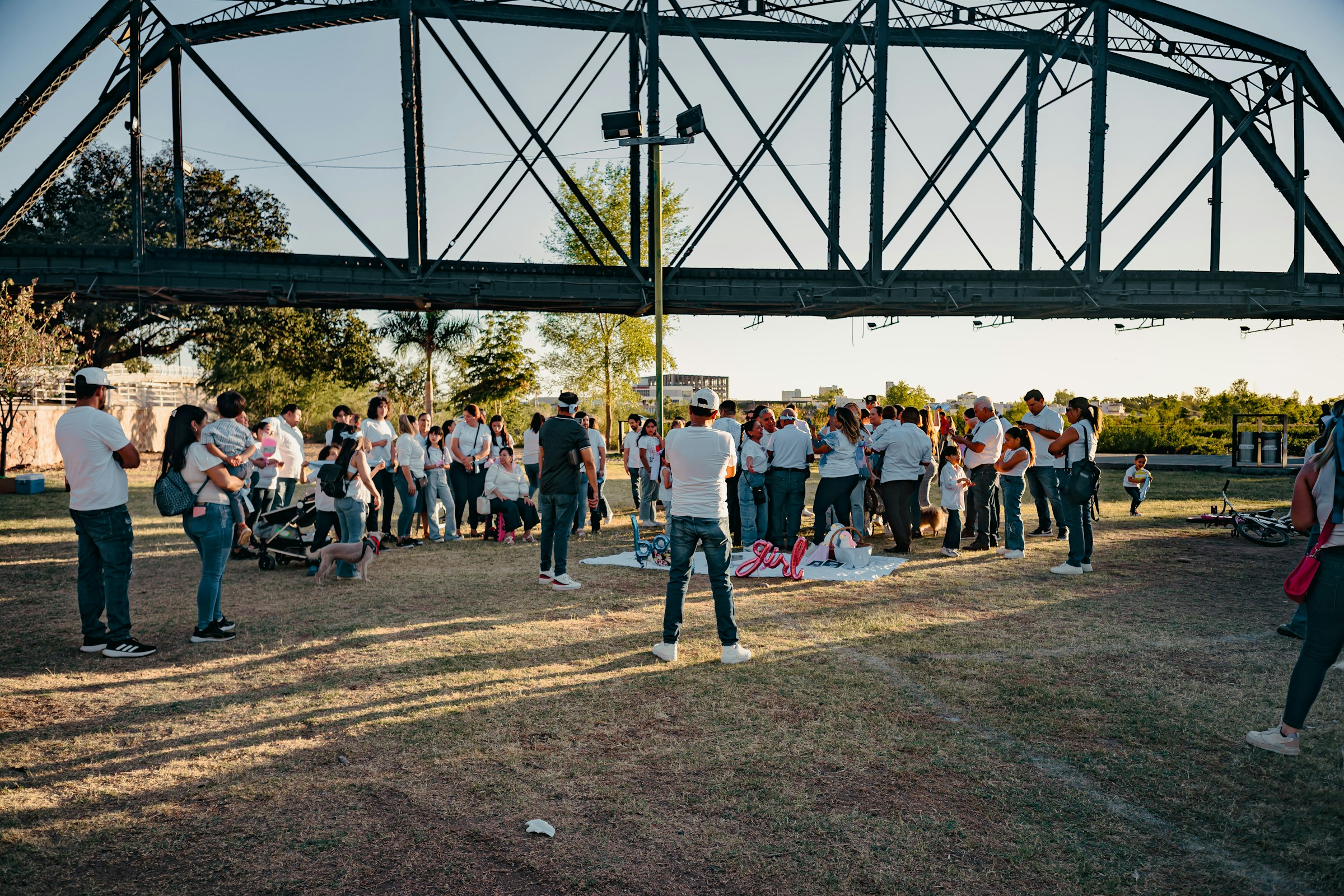 Multi-generational family reunion gathering